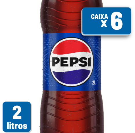 Refrigerante Pepsi Cola Pet 2L Caixa c/ 6 un
