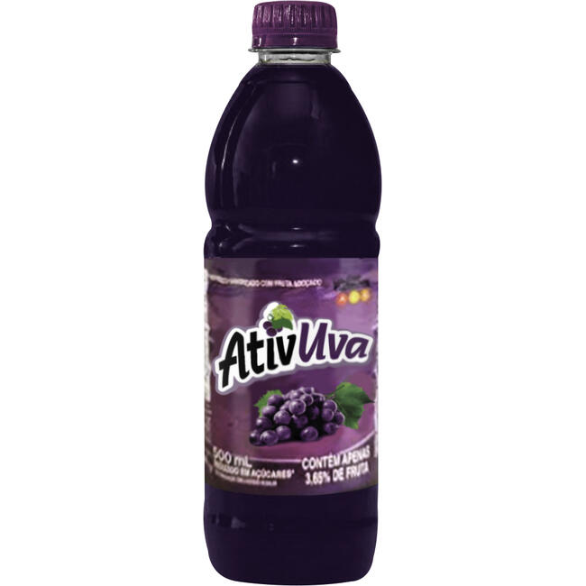 Refresco Líquido Ativ Uva 500ml