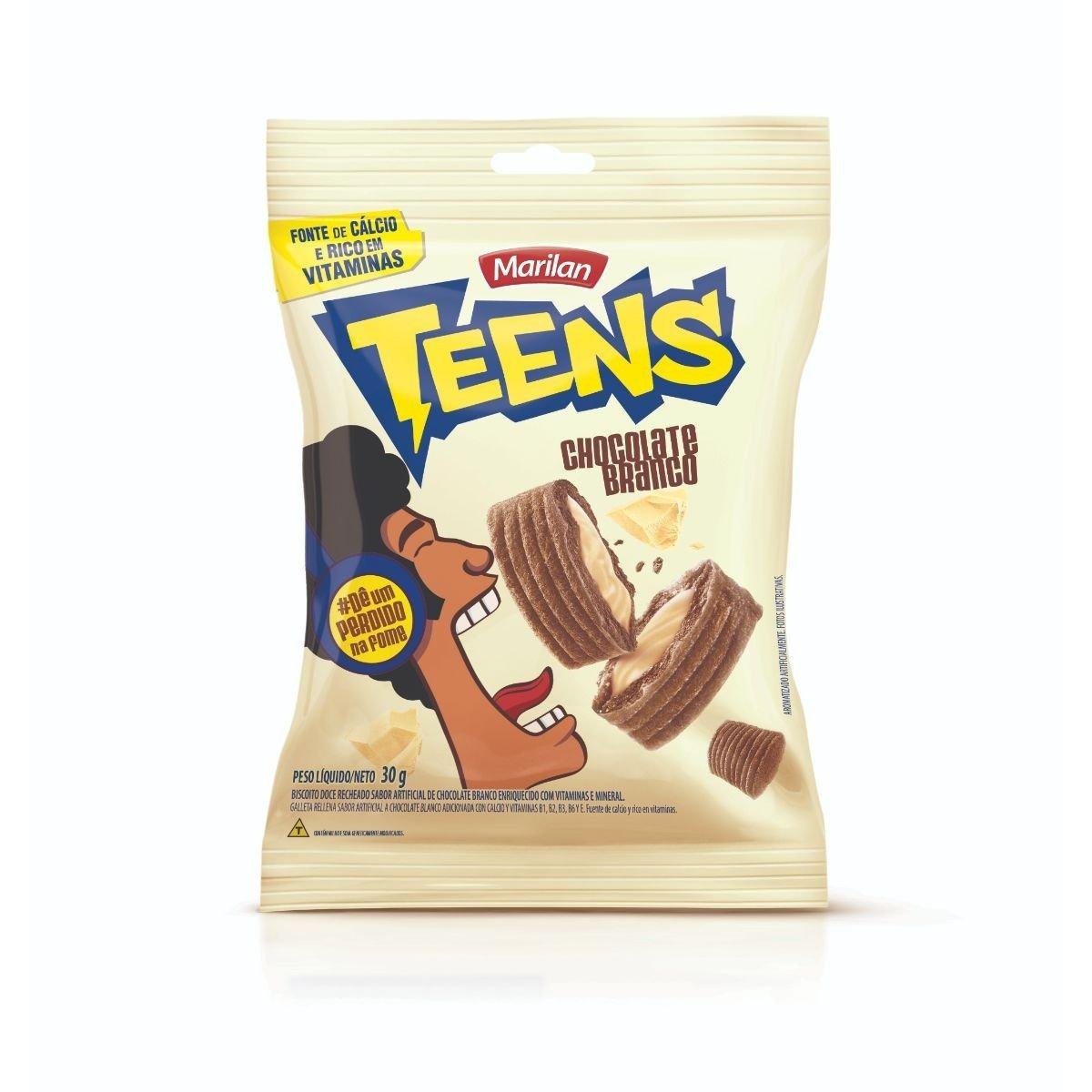 Biscoito Teens Chocolate Branco 30G