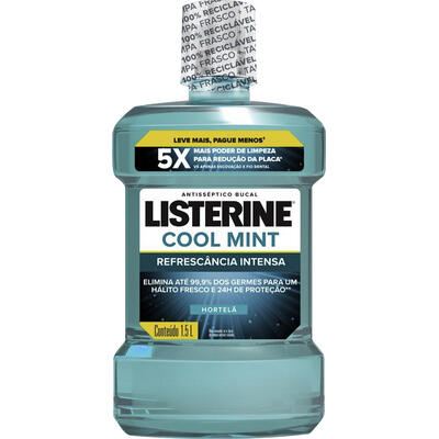 Listerine Cool Mint Enxaguante Bucal 1,5L