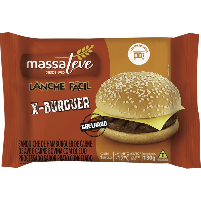 Lanche Massa Leve X-Burguer 130g