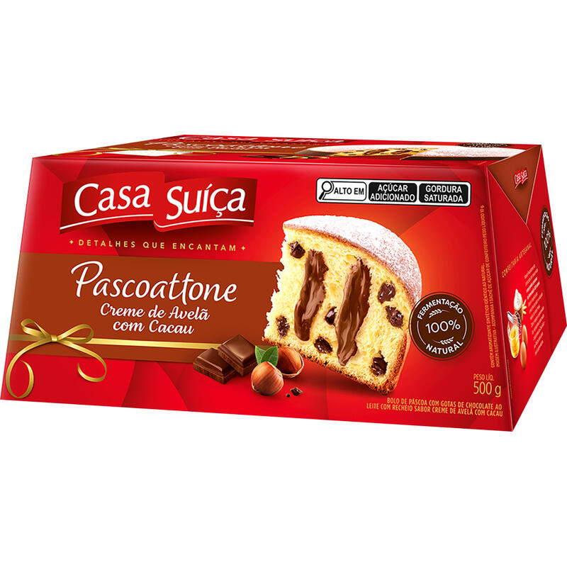 Pascoattone Casa Suíça Avelã com Cacau 500g
