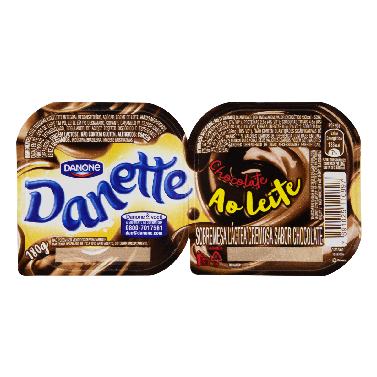 Sobremesa Danette Chocolate 180g