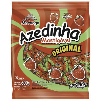 Bala IceKiss Azedinha Morango 600g