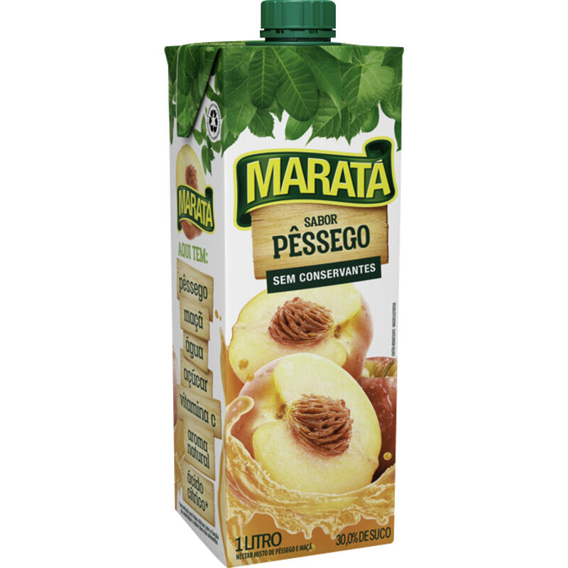 Suco Néctar Maratá Pêssego 1L