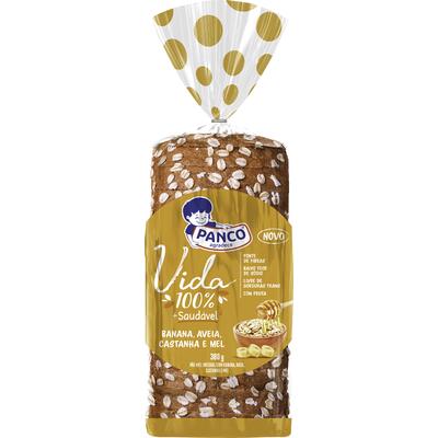 Pão Integral Panco Banana, Aveia, Castanha e Mel 380g