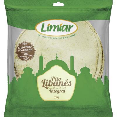 Pão Libanês Limiar Integral 320g