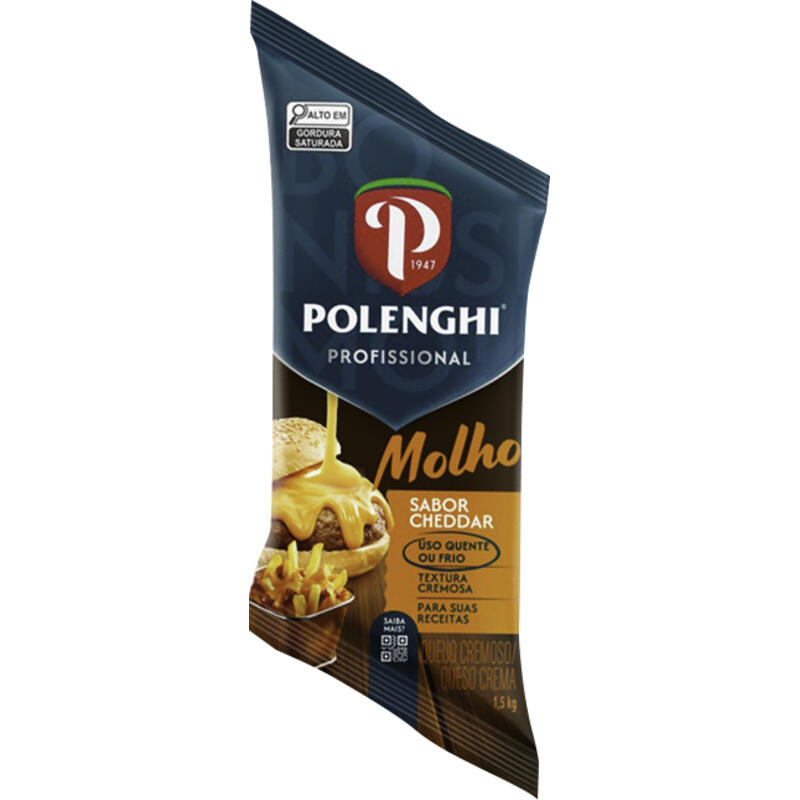 Molho Polenghi Queijo Cheddar 1,5kg