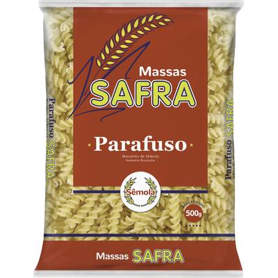 Macarrão de Sêmola Safra Parafuso 500g