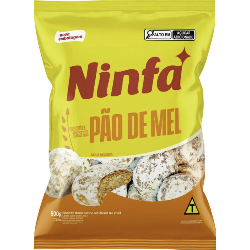 Pão de Mel Ninfa Açucarado 500g