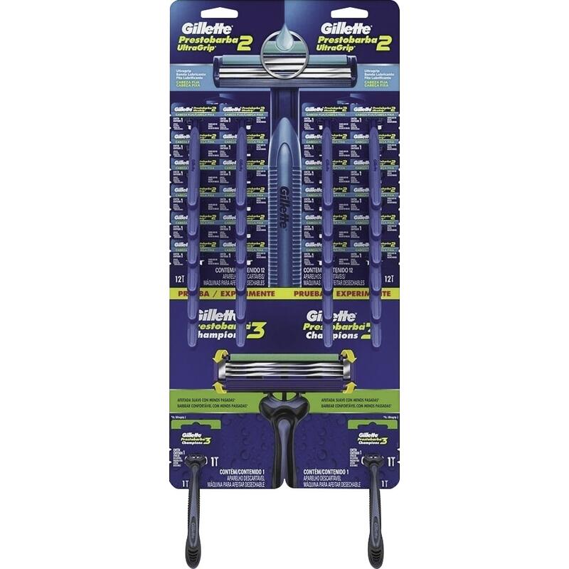 Aparelho Gillette Prestobarba2 Ultra 24un+ Prestobarba3 2un