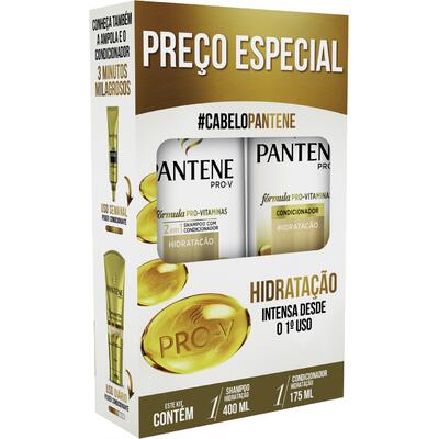 Kit Pantene Shampoo 400ml+Cond 175ml Hidratação