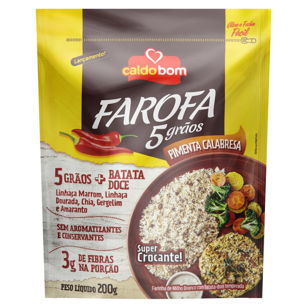 Farofa Caldo Bom 200g - Pimenta Calabresa