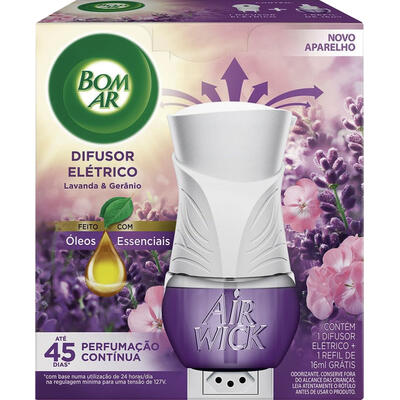 Purificador de Ar Elétrico Bom Ar Life Scents + Refil 16ml