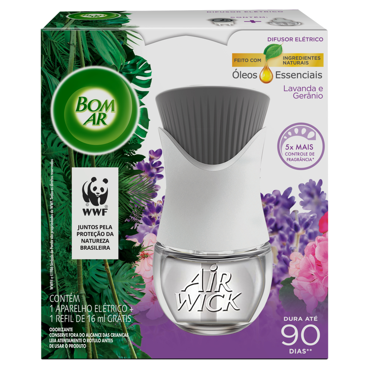 Purificador de Ar Elétrico Bom Ar Life Scents + Refil 16ml
