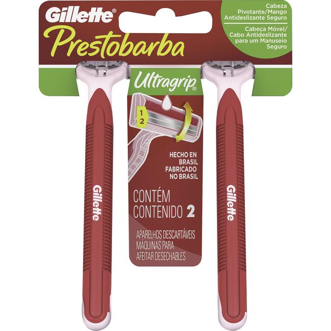 Aparelho Prestobarba Gillette Ultragrip Feminino 2 un