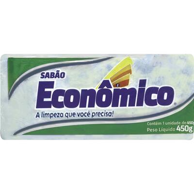 Sabão em Pedaço Marmorizado Econômico Verde 450g