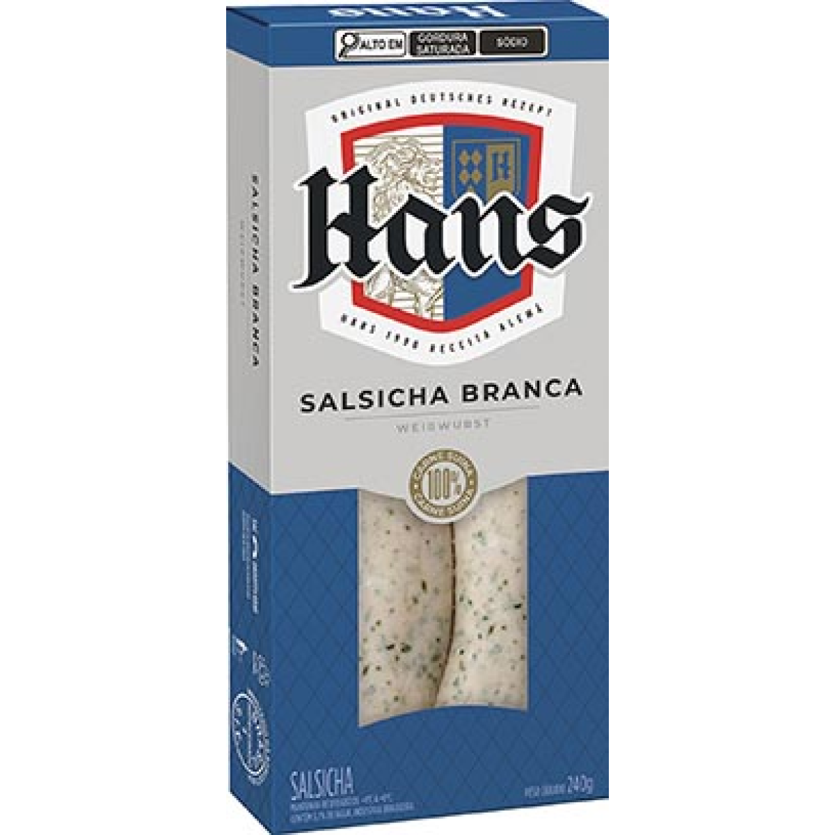 Salsicha Hans Weisswurst Branca 240g
