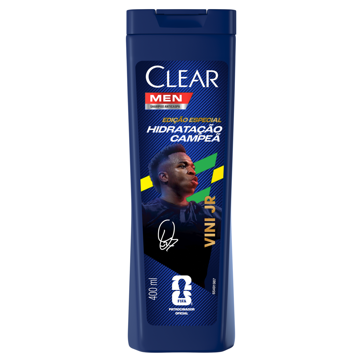 Shampoo Anticaspa Clear Hidratação Campeã by Vini Jr 400 ml