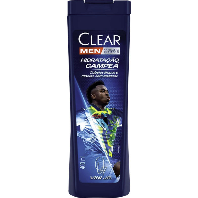 Shampoo Anticaspa Clear Hidratação Campeã by Vini Jr 400 ml