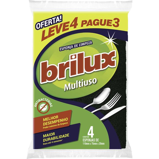 Esponja Multiuso Brilux Leve 4 Pague 3