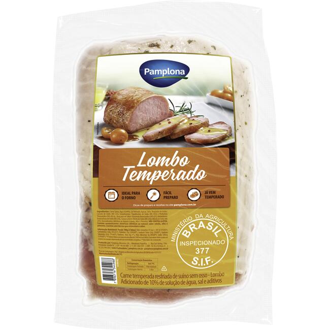 Lombo Suíno Pamplona Temp Resf Preço por quilo na peça