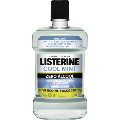 Antisséptico Bucal Listerine Cool Mint - Zero 1,5L