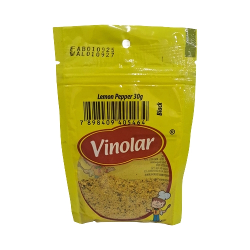 Tempero Vinolar Lemon Pepper Embalagem Econômica 30g