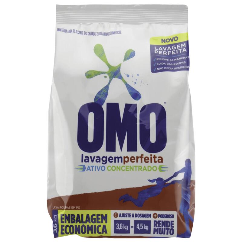 Lava Roupas em Pó Omo Lavagem Perfeita 3,6kg