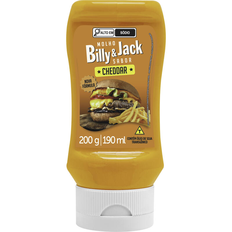 Molho Billy e Jack Kisabor Cheddar 200g