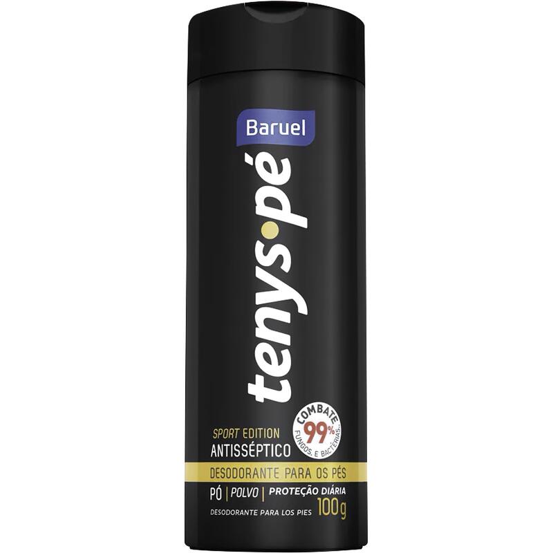 Talco Antisséptico Tenys Pé Baruel Sport Edition 100g