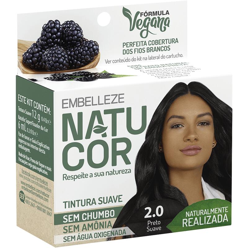 Tintura Natucor 2.0 Preto Suave 1 kit