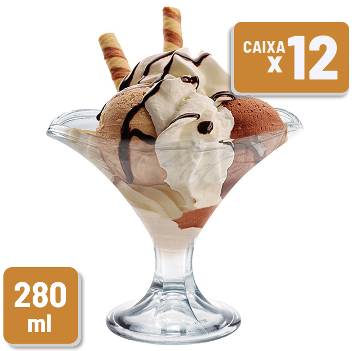 Taça para Sobremesa Deliss Vidro 280ml Caixa c/ 12 un