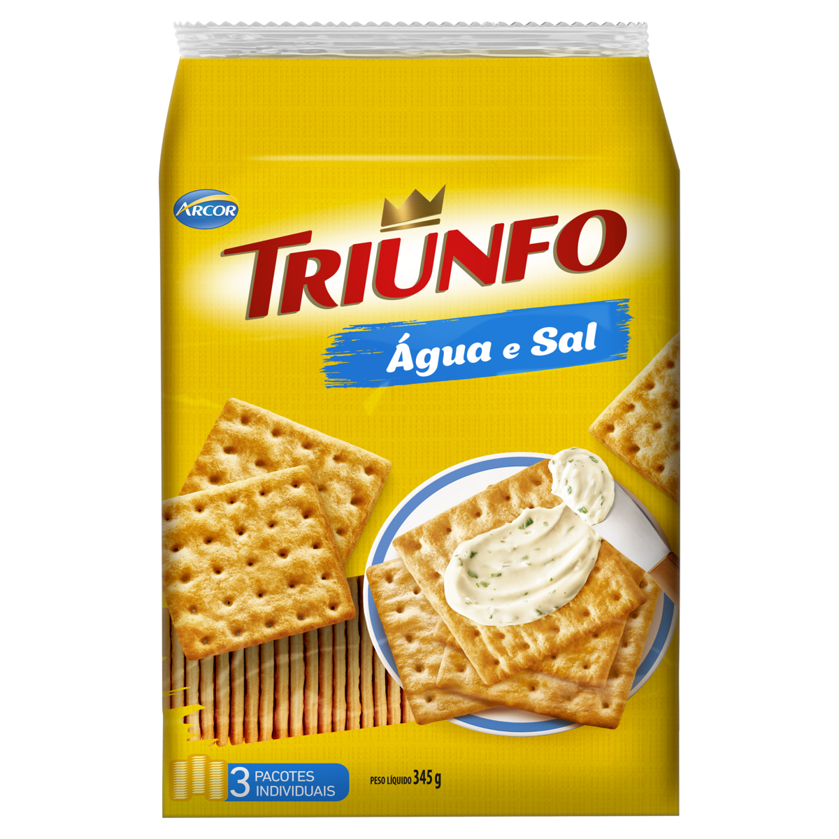 Biscoito Triunfo Água e Sal 345g