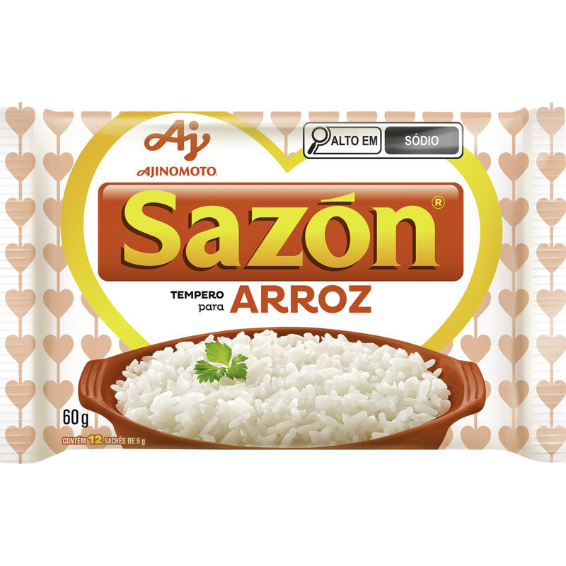 Tempero para Arroz Branco SAZON 60g