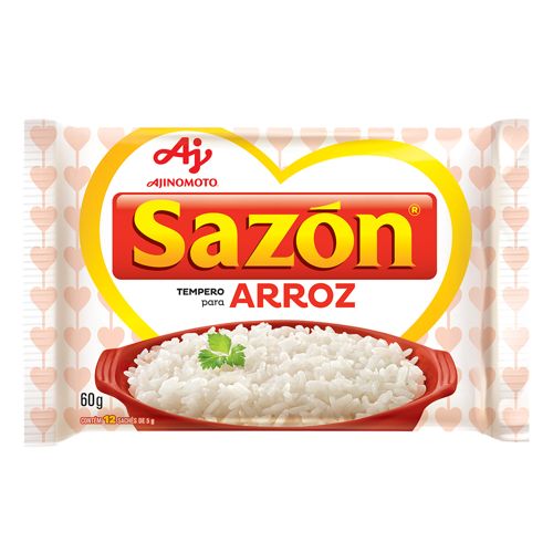 Tempero para Arroz Branco SAZON 60g