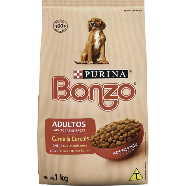 Alimento para Cães Bonzo Carne & Cereais 1kg