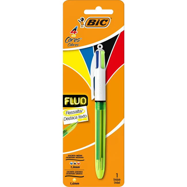 Caneta Bic 4 Cores - Fluo - Ref. 971262