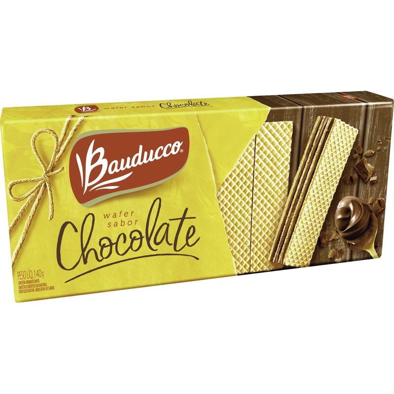 Biscoito Wafer Bauducco Chocolate 140g