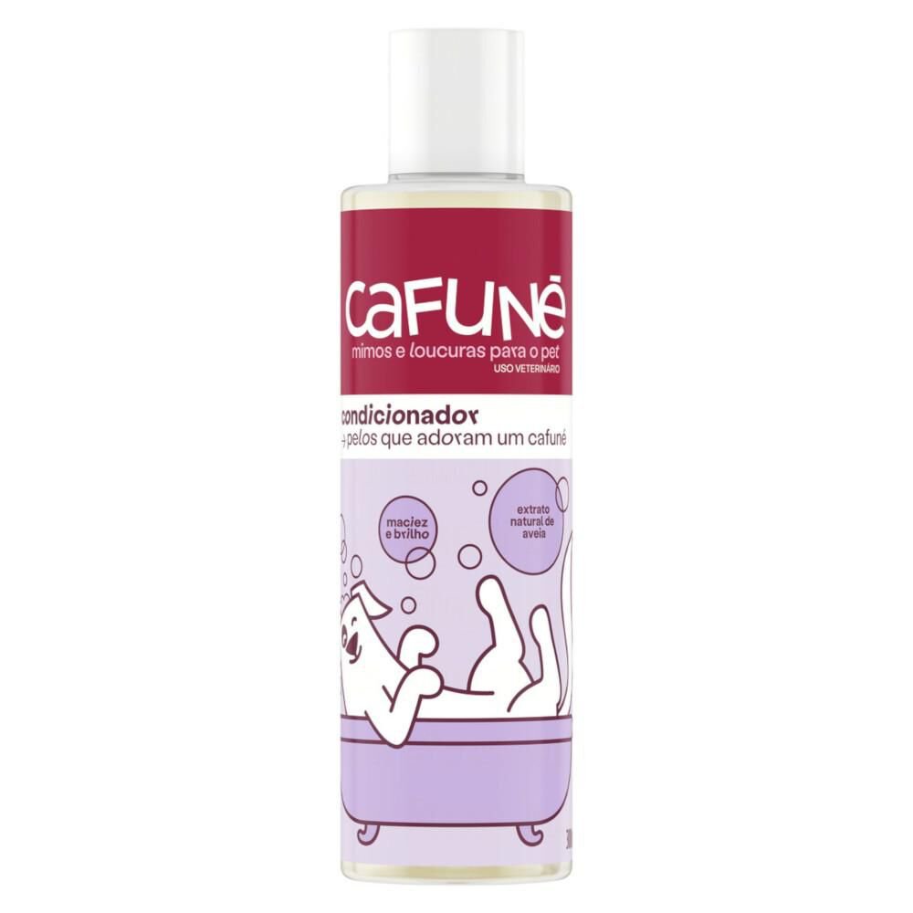 Condicionador Cafuné Para Pet Maciez E Brilho Com Extrato Natural De Aveia 300ml