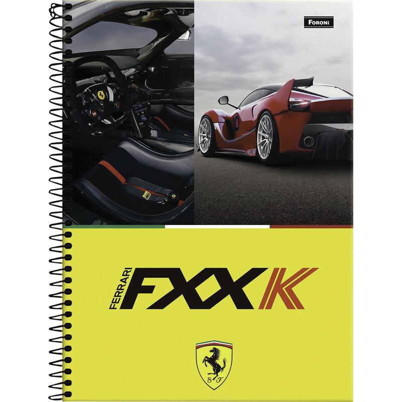 Caderno Espiral Ferrari Foroni Capa Dura - 96 folhas Un
