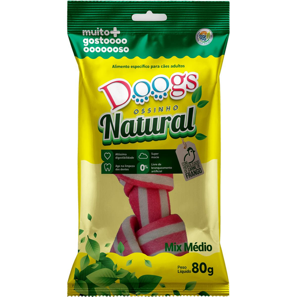 Osso Vegetal Doogs 80g - 3/4 - Colorido
