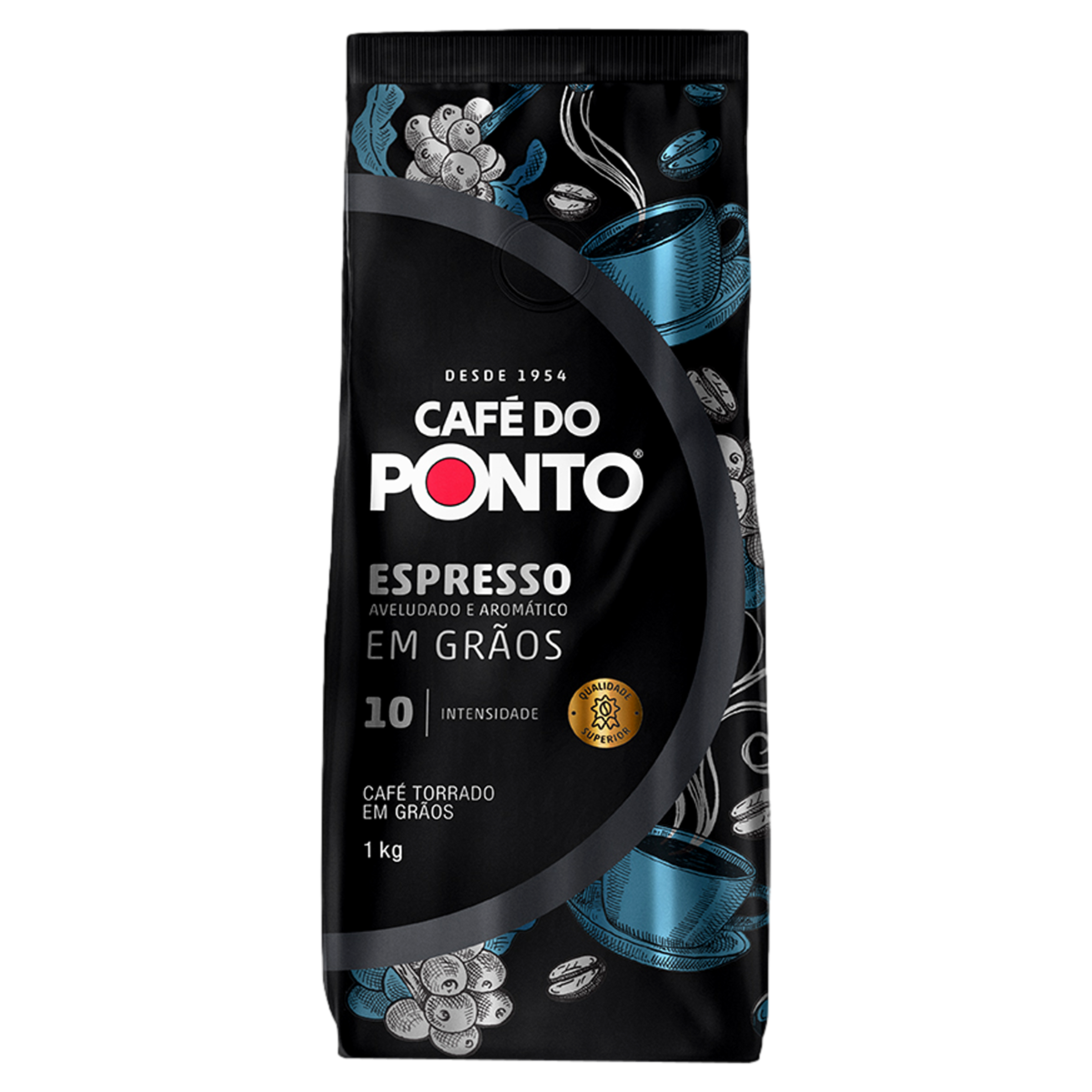 Café Torrado em Grãos Espresso Café do Ponto Pacote 1kg