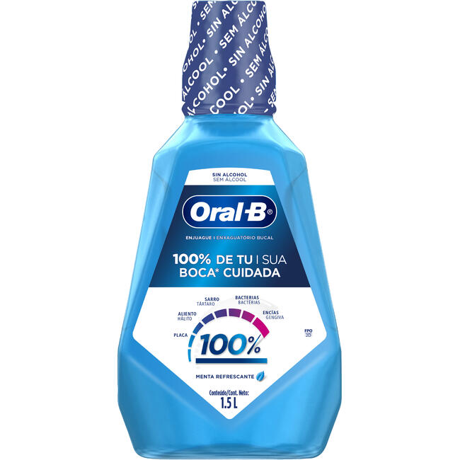 Antisséptico Bucal Oral-B 100% 1,5L
