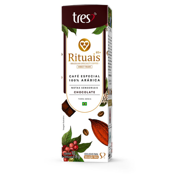 Cápsula Tres 80g - Rituais - Chocolate