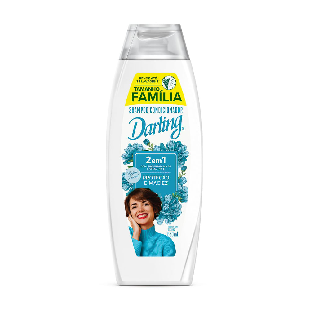 Shampoo  Darling 2 em 1 Original Frasco 650ml