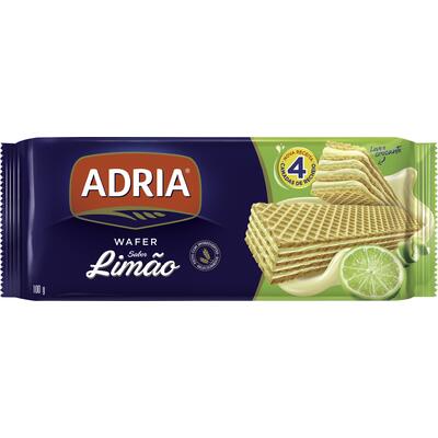 Biscoito Wafer Adria Limão 100g