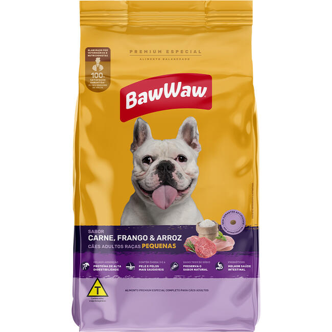 Alimento para Cães Adultos Baw Waw Mix 2,4kg