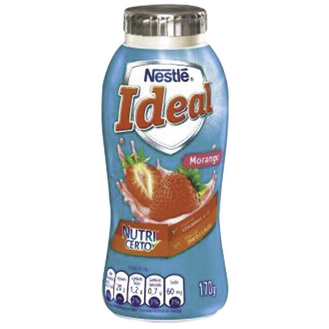 Bebida Láctea Nestlé Ideal Morango 170g