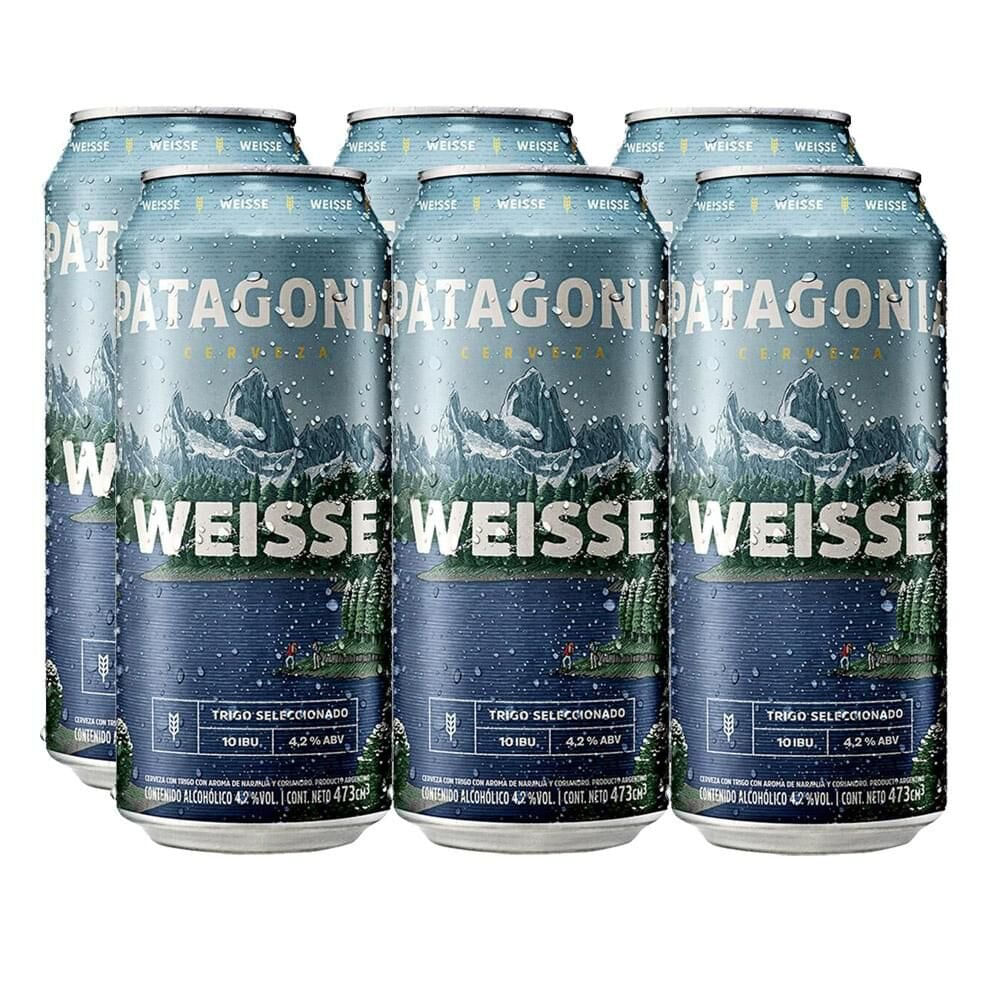 Cerveja Brasileira PATAGONIA Weisse com 6 Lata 473ml
